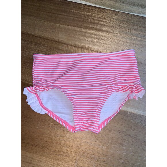 Carters Just One You Baby Girl Strawberry Rash Guard Striped Bottom Swimsuit Set - Picture 8 of 11